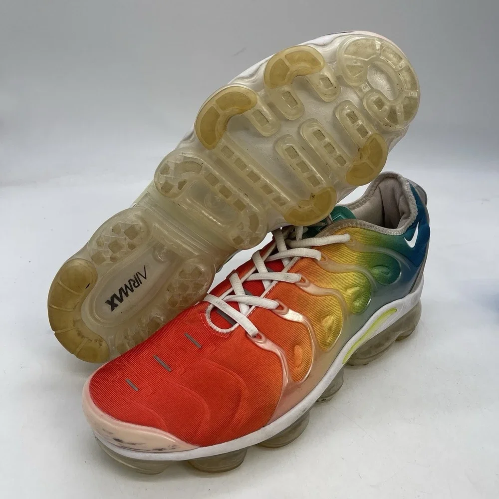 Nike Air Vapormax Plus Shoes Mens 11 Multicolor Rainbow Sneakers 924453-103